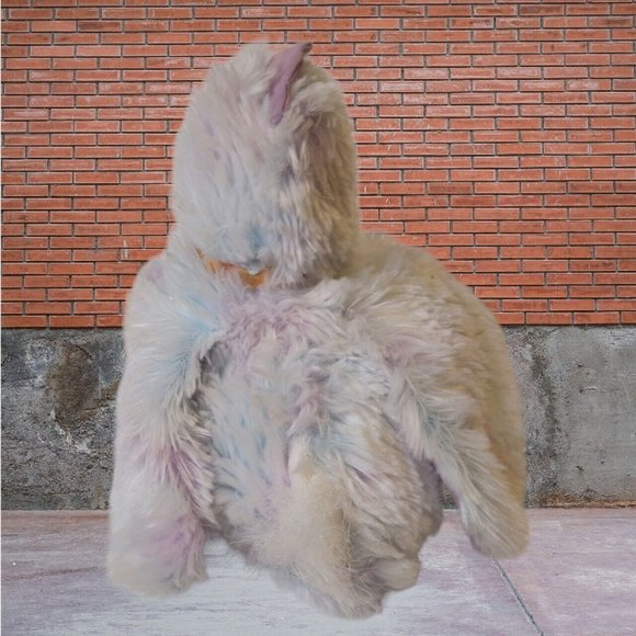 GOFFA Easter Chirping White Baby Bird with Purple Trim & Yellow Paid Bow 6" Toy - Picture 9 of 15